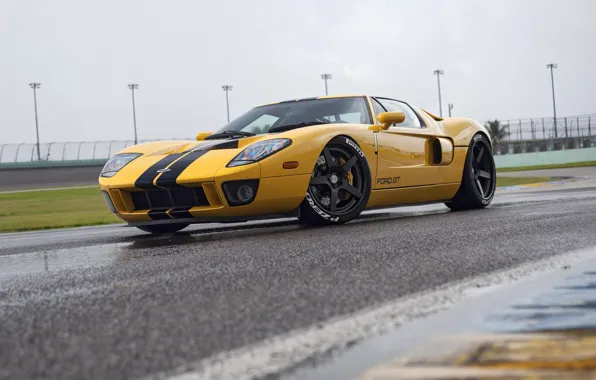 Ford GT, yellow, HRE, RS105