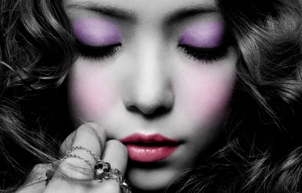 Модель, рука, макияж, Namie Amuro