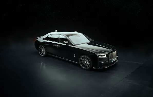 Картинка Rolls-Royce, Ghost, роллс ройс, люксовый автомобиль, Rolls-Royce Black Badge Ghost