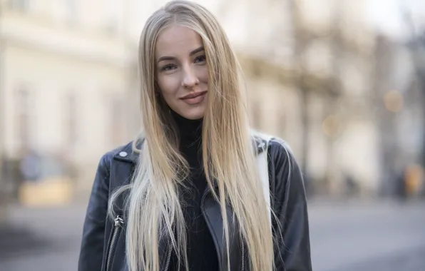 Картинка лето, взгляд, девушка, лицо, волосы