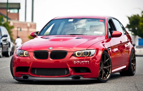 Bmw, turbo, red, tuning, power, germany, e90, e46