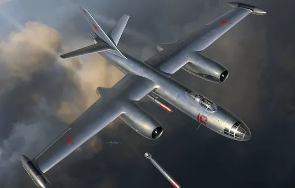 Фронтовой бомбардировщик, торпедоносец, ВМФ СССР, Auletta, Ил-28Т, IL-28T Beagle Soviet Jet Torpedo Bomber