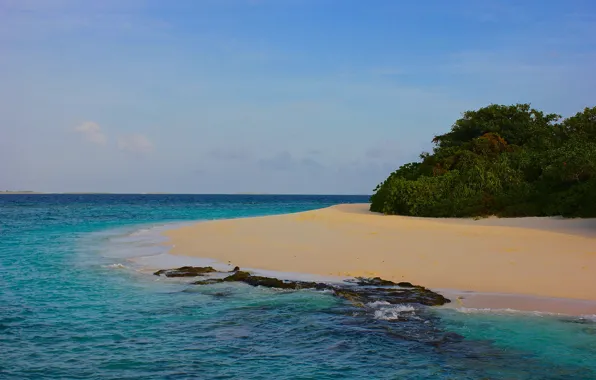 Океан, остров, Мальдивы, Maldives