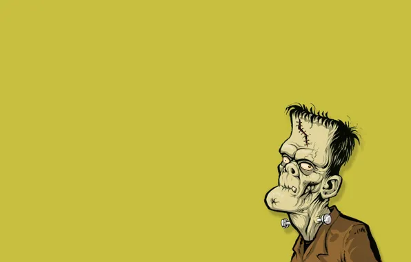 Желтый фон, франкенштейн, Frankenstein