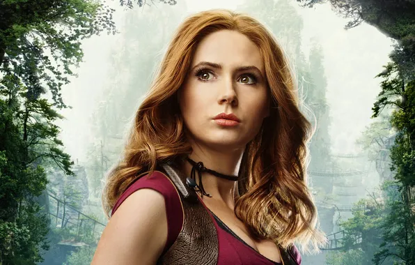 Девушка, джунгли, фэнтези, приключения, Карен Гиллан, Karen Gillan, Джуманджи: Новый уровень, Jumanji: The Next Level