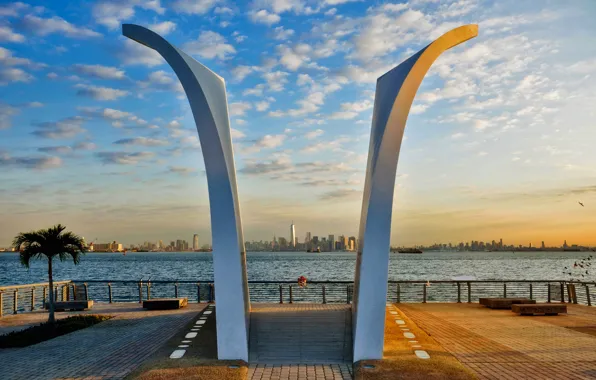 Картинка Нью-Йорк, США, Статен-Айленд, Staten Island September 11 Memorial, Мемориал 11-го Сентября
