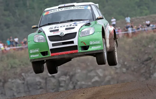 Картинка Skoda Fabia S2000, German Car Scene, Skoda - Azores Rally 2010, Intercontinental Rally Challenge