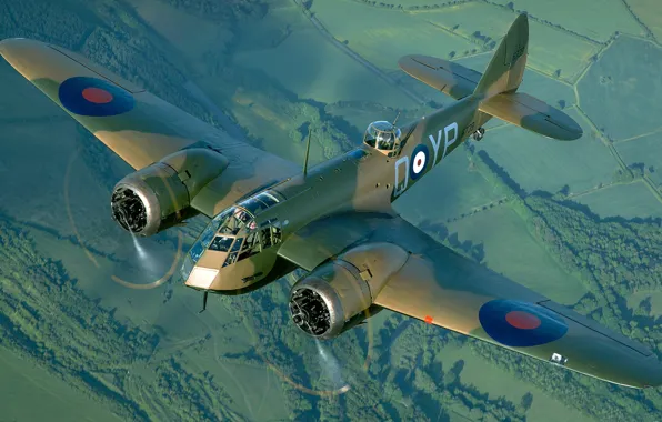 RAF, Вторая Мировая Война, Bristol Blenheim, Bristol Blenheim Mk.I, Легкий бомбардировщик