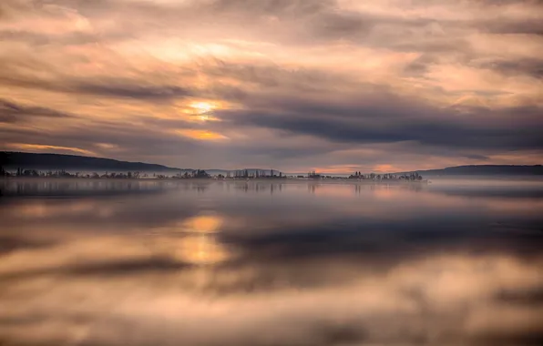 Закат, озеро, Германия, Germany, Боденское озеро, Lake Constance