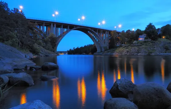 Картинка Sweden, Bridge, Nacka, Skurubron