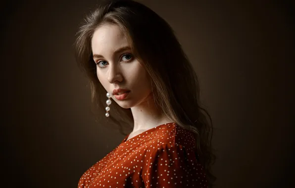 Взгляд, девушка, свет, фото, портрет, губы