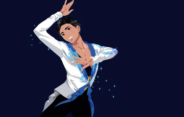 Фон, аниме, парень, Юрий на льду, Yuri On Ice