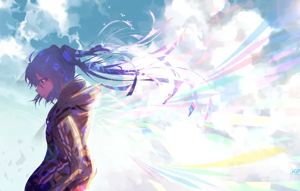 Hatsune Miku, Vocaloid, Вокалоид, длинные волосы, Хатсуне Мику