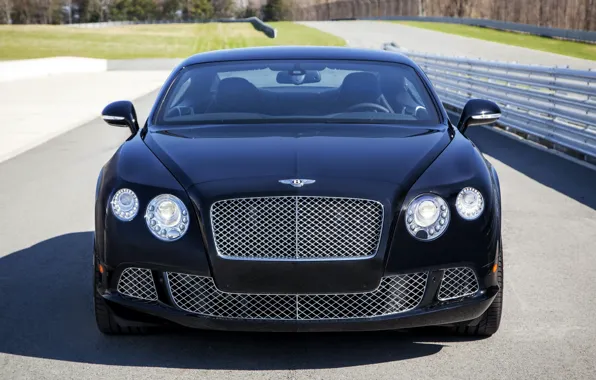 Фары, Bentley, капот, решетка, вид спереди, Continental GT Speed, Le Mans Edition