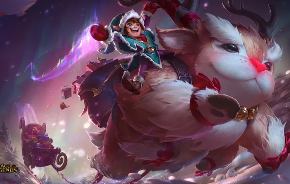 Картинка League of Legends, Snowday, Nunu, Willump