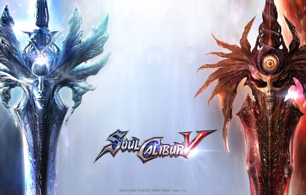 Картинка sword, logo, video games, Soulcalibur, BANDAI NAMCO Entertainment, Soulcalibur V