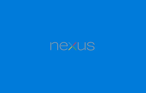 Фон, голубой, логотип, nexus