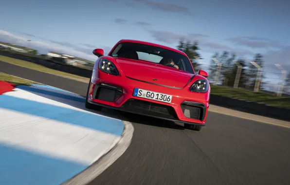 Porsche, Скорость, Cayman, Трасса, GT4, 2019, Porsche 718 (982) Cayman GT4