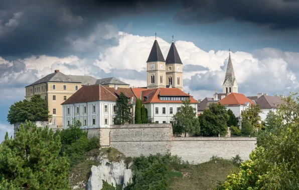 Картинка замок, Венгрия, Hungary, Веспрем, Veszprem Castle, Замок Веспрем, Veszprém