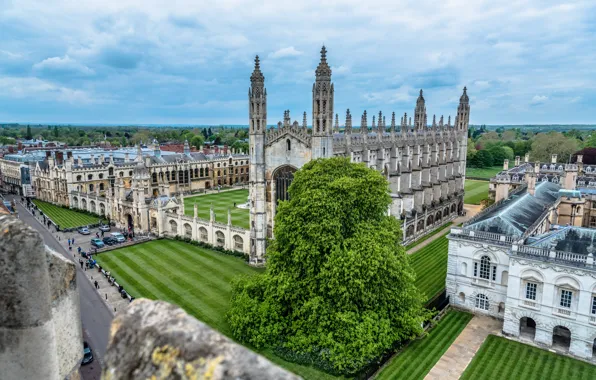 Картинка Англия, Cambridge, университет, колледж, King's College