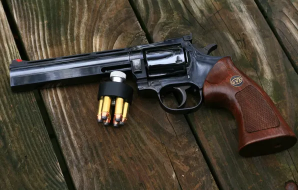 Gun, weapon, wood, custom, board, revolver, Magnum, Smith &ampamp; Wesson