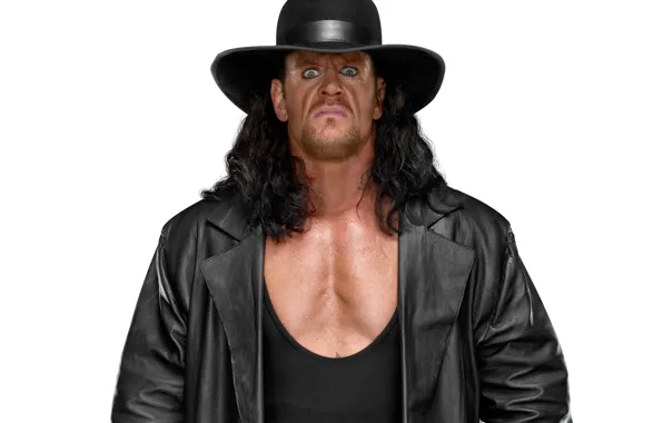 Картинка взгляд, шляпа, плащ, рестлер, Wrestling, WWE, Гробовщик, The Undertaker