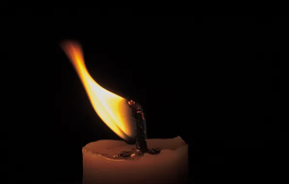Макро, огонь, свеча
