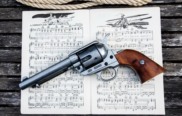 Картинка Revolver, Songbook, Cowboy's Day, Colt 45