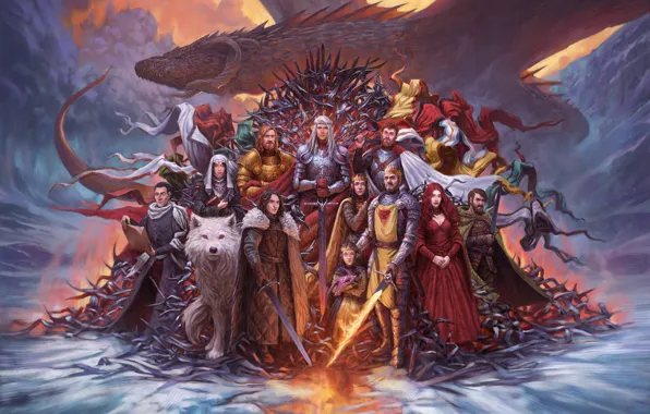 Stannis Baratheon, Aegon, Jon Snow, Aegon Targaryen, Дракон, Джон Сноу, Игра престолов, Fantasy