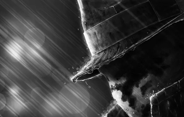 Картинка дождь, маска, Watchmen, хранители, Rorschach, Walter Kovacs