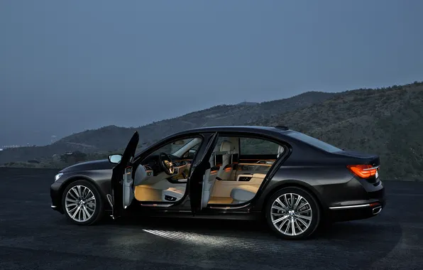 Картинка бмв, BMW, 750Li, xDrive, 2015, G12