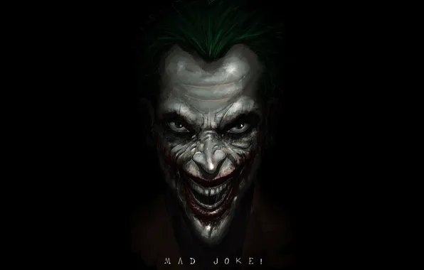 Картинка fantasy, minimalism, eyes, smile, background, man, Joker, comics