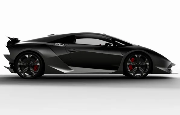 Картинка Lamborghini, вид сбоку, Lamborghini Sesto Elemento, Elemento, Sesto