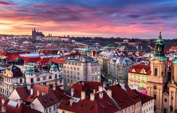 Город, здания, дома, Прага, Чехия, Prague, Old Town of Prague