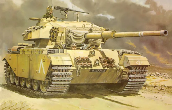 Арт, танк, великобритания, события, средний, Centurion Mk, 105-мм, пушкой