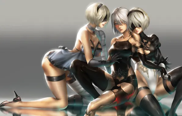 Картинка девушка, секси, игра, Nier Automata