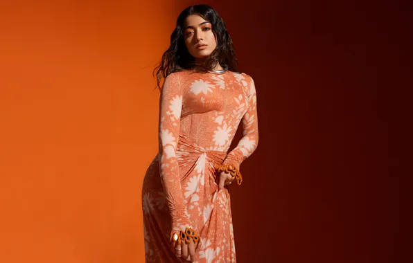 Платье, Кольца, Макияж, Dress, Make Up, Monochromatic, Колье, Indian actress