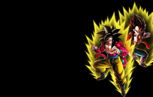 Сияние, парни, чёрный фон, Dragon Ball