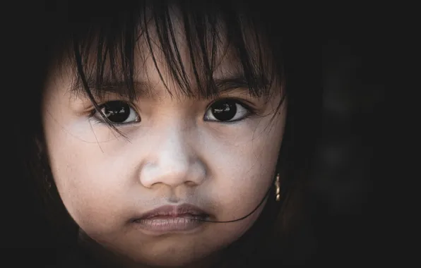 Girl, face, asian