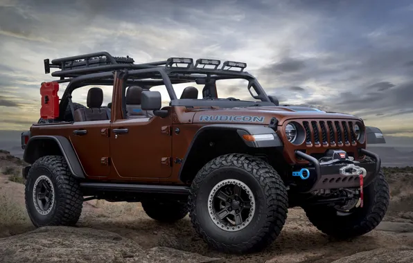 Front, 4x4, Brown, Jeep, Rubicon, JPP, Wrangel, 2022