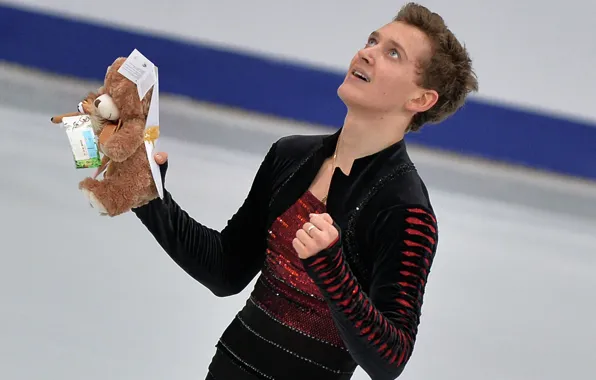 Радость, игрушка, фигурное катание, победитель, фигурист, Максим Ковтун, чемпион России