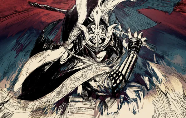 Воин, самурай, мужчина, Sekiro: Shadows Die Twice, Genichiro Ashina, достет меч