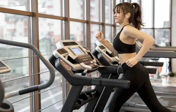 Поза, фигура, бег, фитнес, тренировка, тренажеры, fitness, training