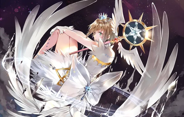 Девушка, ангел, Card Captor Sakura, Сакура - собирательница карт