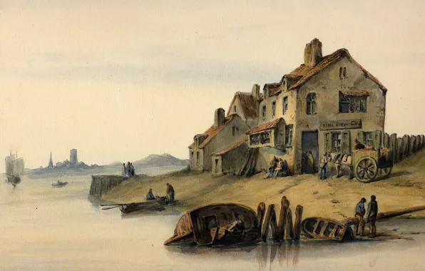 Painting, circa 1850, watercolor