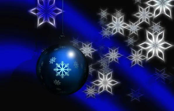 Коллаж, новый год, рождество, шарик, украшение, снежинка, открытка