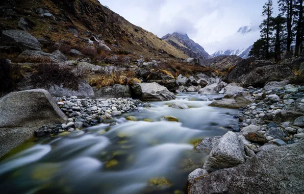 Горы, природа, река