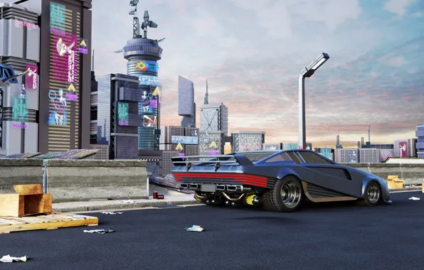 City, Art, Game, Fan Art, Cyberpunk 2077, Cyberpunk, Game Art, 2077