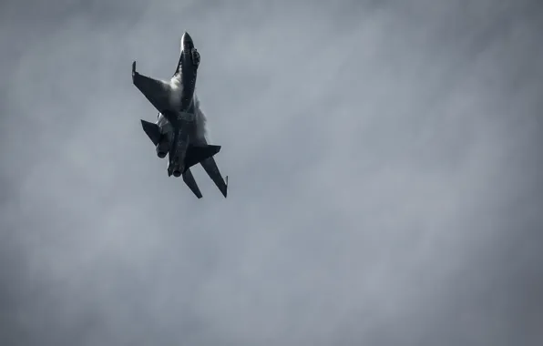 Картинка полет, истребитель, Су-35, реактивный, многоцелевой