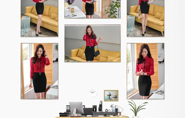 Office, desk, business suit, business woman, sales team leader